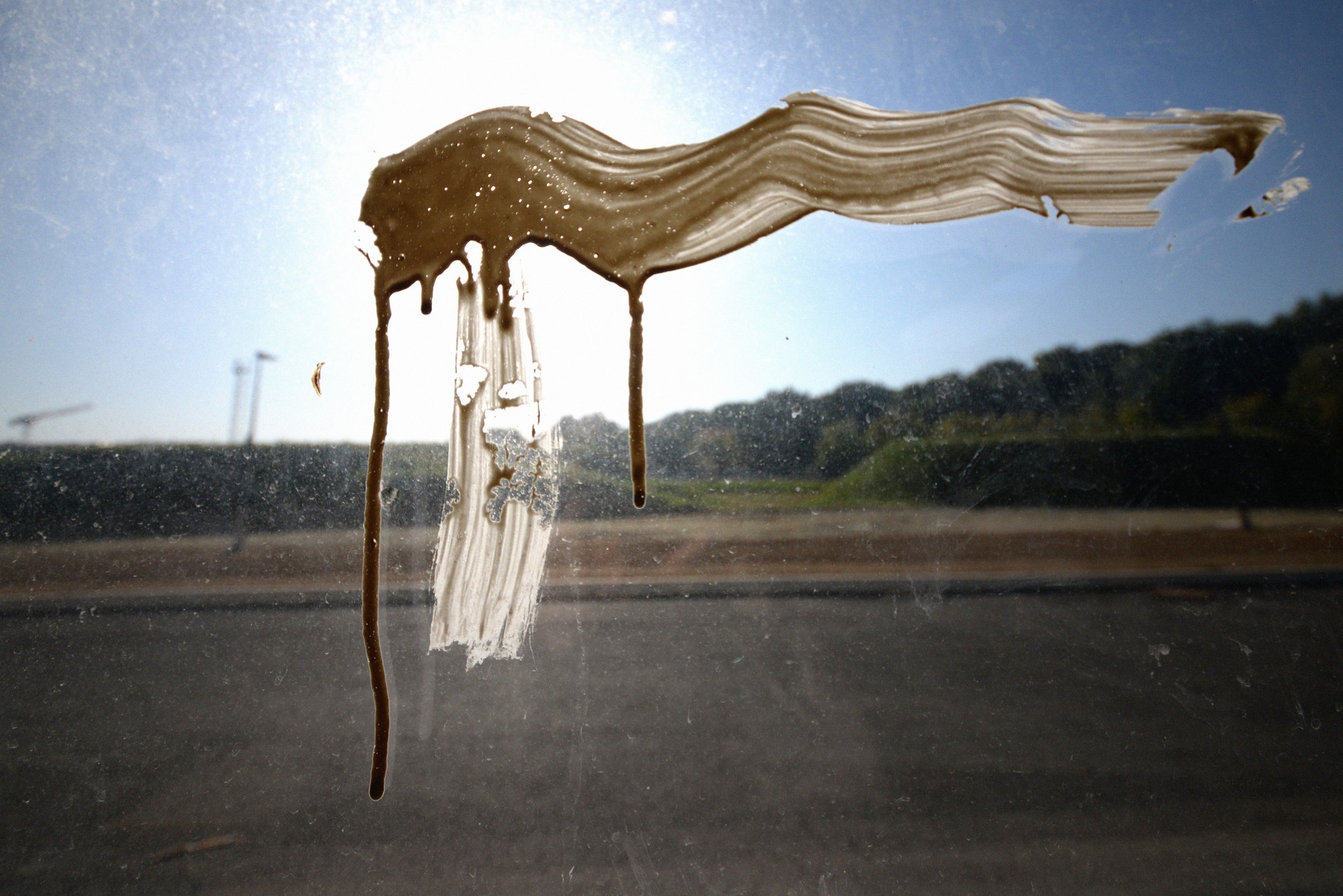 Trace of paint